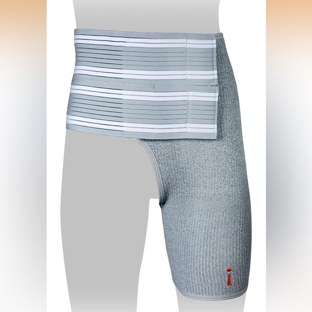 Incrediwear Active Pain Relief Grey Hip Brace. Size Small.